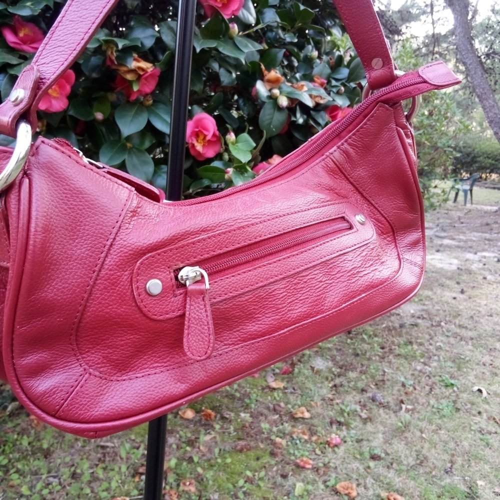 Wilson's Leather Short Strap Red Purse